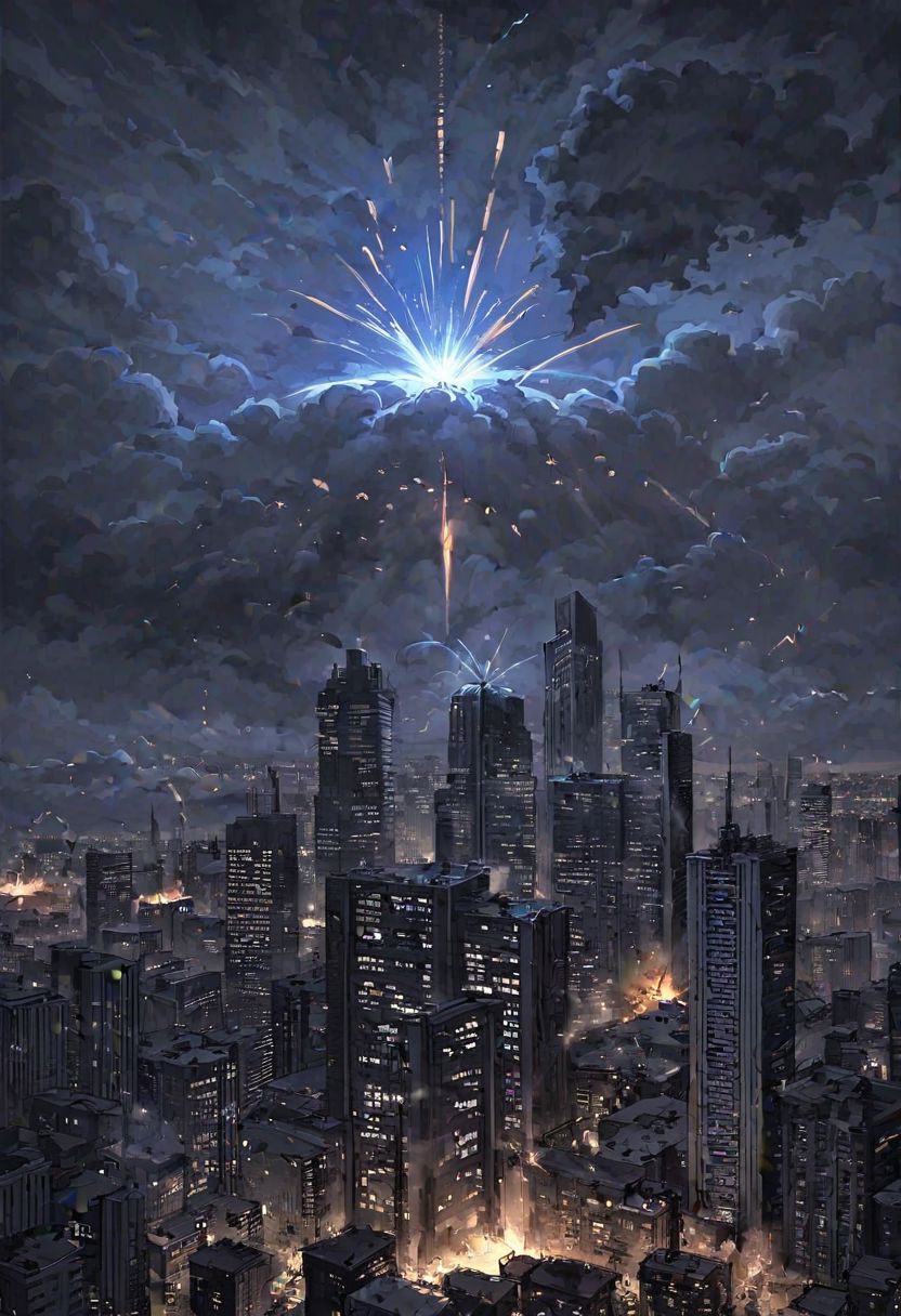 score_9, score_8_up, score_7_up, score_6_up, score_5_up, score_4_up ,(masterpiece, best quality, highres:1.2),llbreton,full color,city,skyscrapers,apocalyptic,meteor,buringing buildings,sense of doom