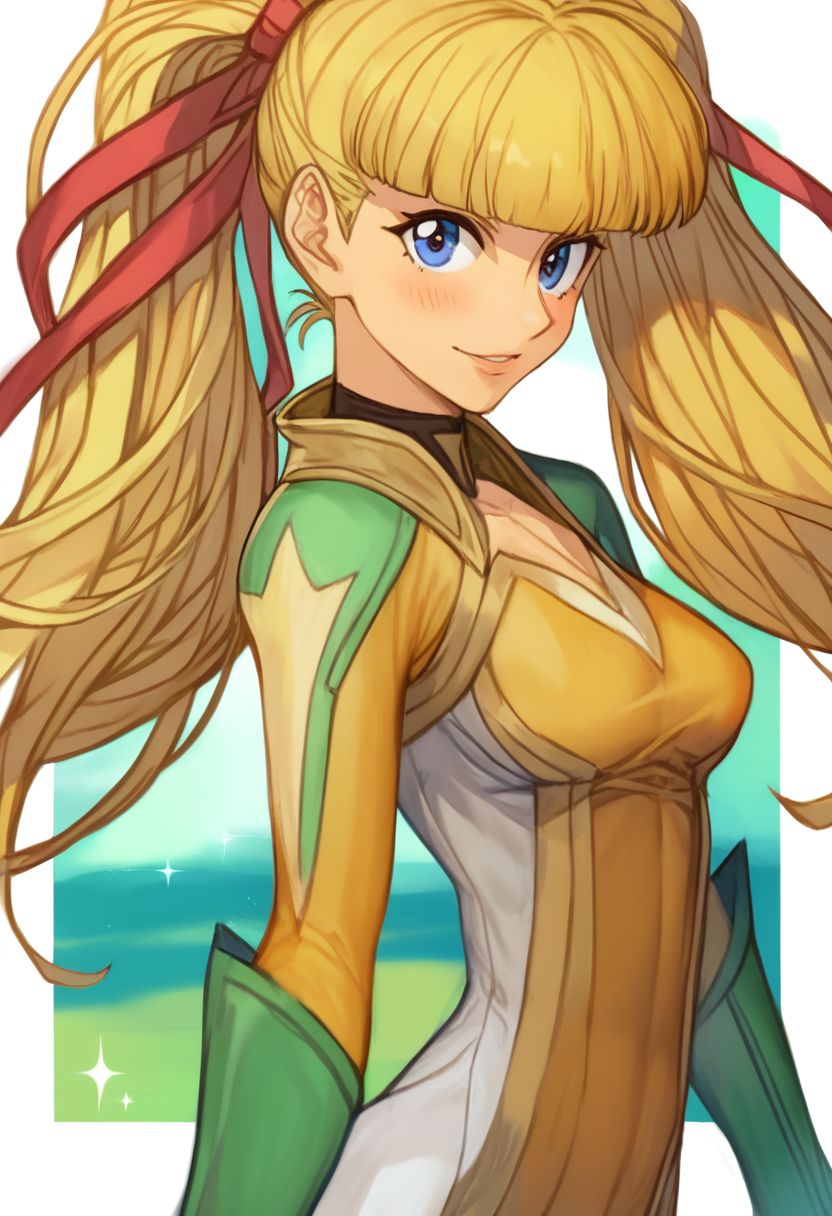 Stellar Blade Skin Suits , score_9, score_8_up, score_7_up, score_6_up, score_5_up, score_4_up, rating_questionable, , source_anime, digital illustration, pixiv, fanbox, uncensored, , BREAK, official art, 1girl, solo, monica kruszewski, blonde hair, blue eyes, hair ribbon, medium breasts, twintails, ribbon, Seductive Eyes, skinbodysuit, bodysuit, outdoors, blush, cowboy shot, looking at viewer, <lora:Monica_Kruszewski_Pony-000009:1>,  <lora:skinbodysuit e3-000009:0.75>, ng_deepnegative_v1_75t, easynegative, OverallDetail