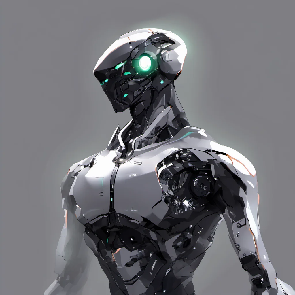 FUNDING, future, concept robot, black robot solo, simple background, upper body, glowing, robot, black background, mecha, science fiction, humanoid robot,<lora:FN_WeiLai-000005:1>,