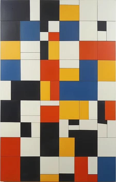 masterpiece,best quality,<lora:tbh288-sdxl:0.9>,illustration,style of Ellsworth Kelly portrait of Housework robots
