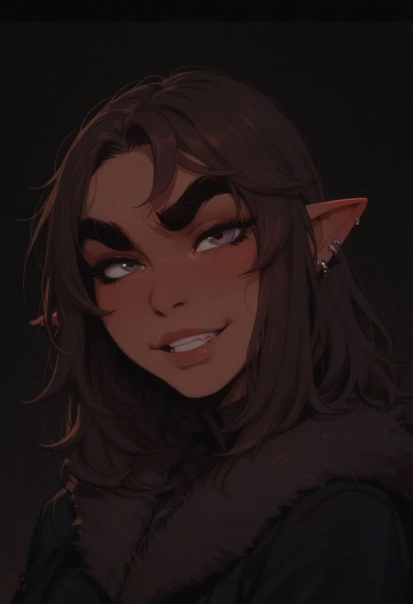 Futanari, thick eyebrows