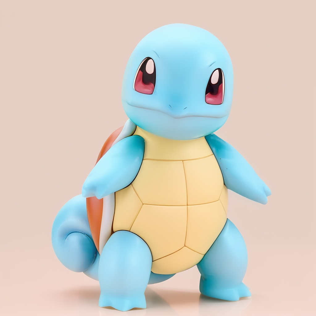 (score_9:0.9),score_8_up,score_7_up,anime style,rating_safe,(zPDXL),<lora:Squirtle ponyXL v3:1>,full body,transparent background,solo,squirtle0007,standing,closed mouth,looking at viewer,squirtle0007,