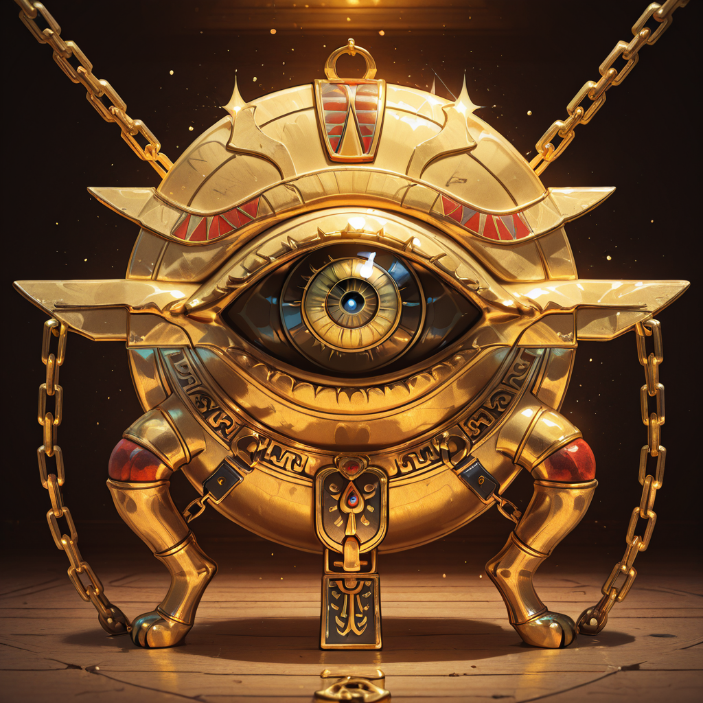 masterpiece, best quality,   zz3gypt, chain, eye, claw,   ,<lora:EgyptianIconsIXL_v1:1.0>,
