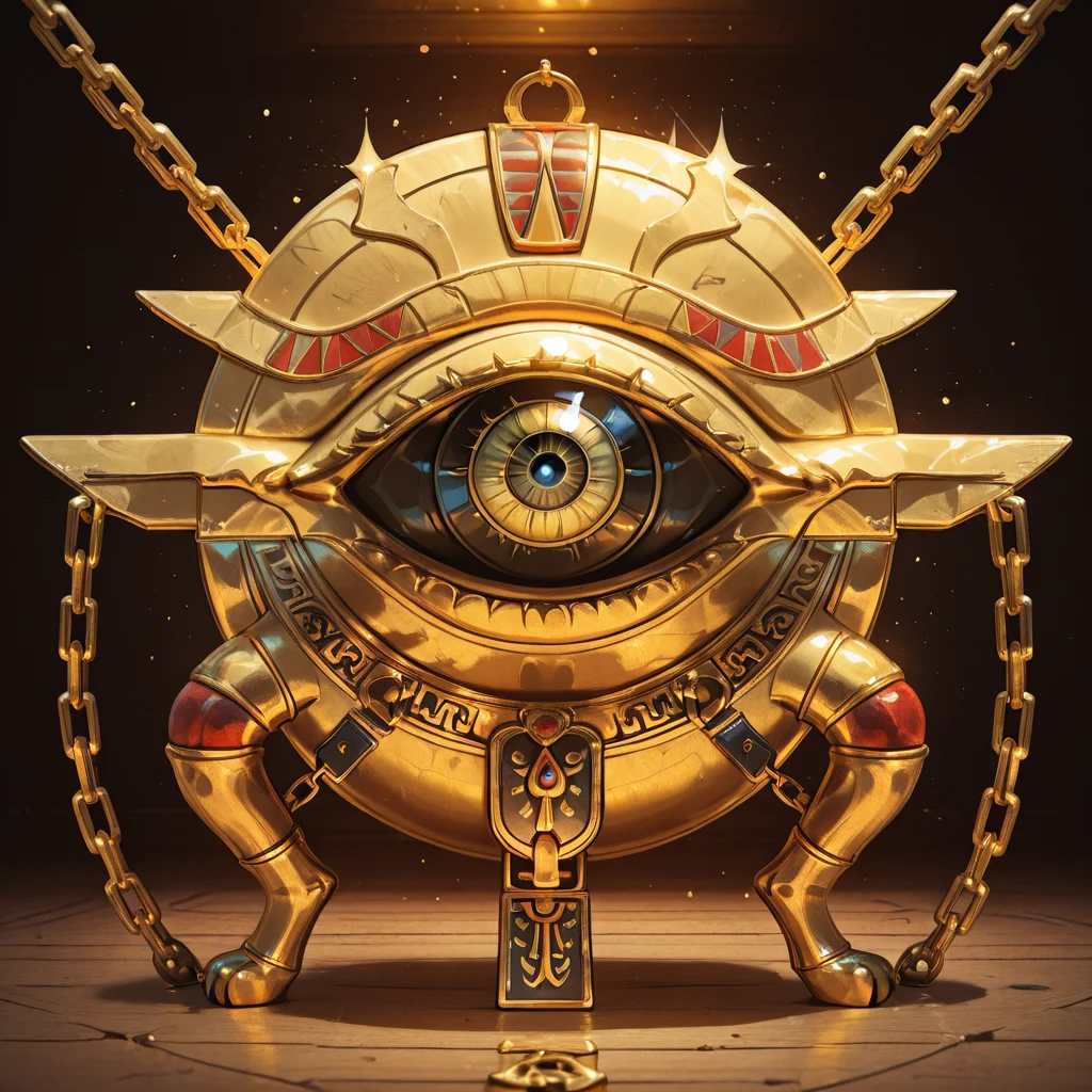 masterpiece, best quality, zz3gypt, chain, eye, claw, ,<lora:EgyptianIconsIXL_v1:1.0>,
