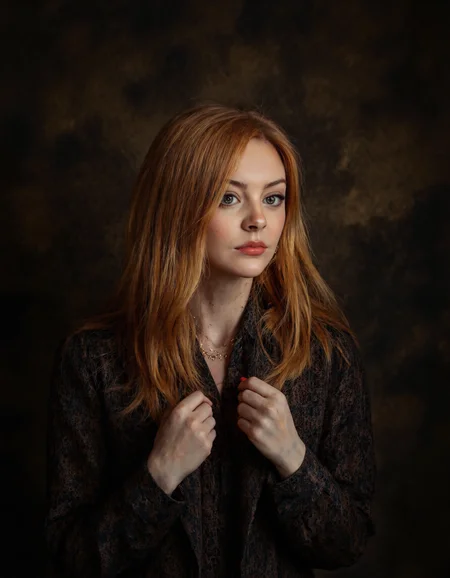 Rembrandt style <lora:Dark_Ghibli:0.8>,horror style Rembrandt style Instagram influencer post that gets a lot of likes because she looks so sexy. She has reddish blonde hair, <lora:Lexi_Nova_A_Fictional_Woman:1> . Baroque, chiaroscuro, realistic, emotional, "flat lighting . dark, eerie, gothic, macabre <lora:Cartoon_Sheva:0.5> . Baroque, chiaroscuro, realistic, emotional, "flat lighting