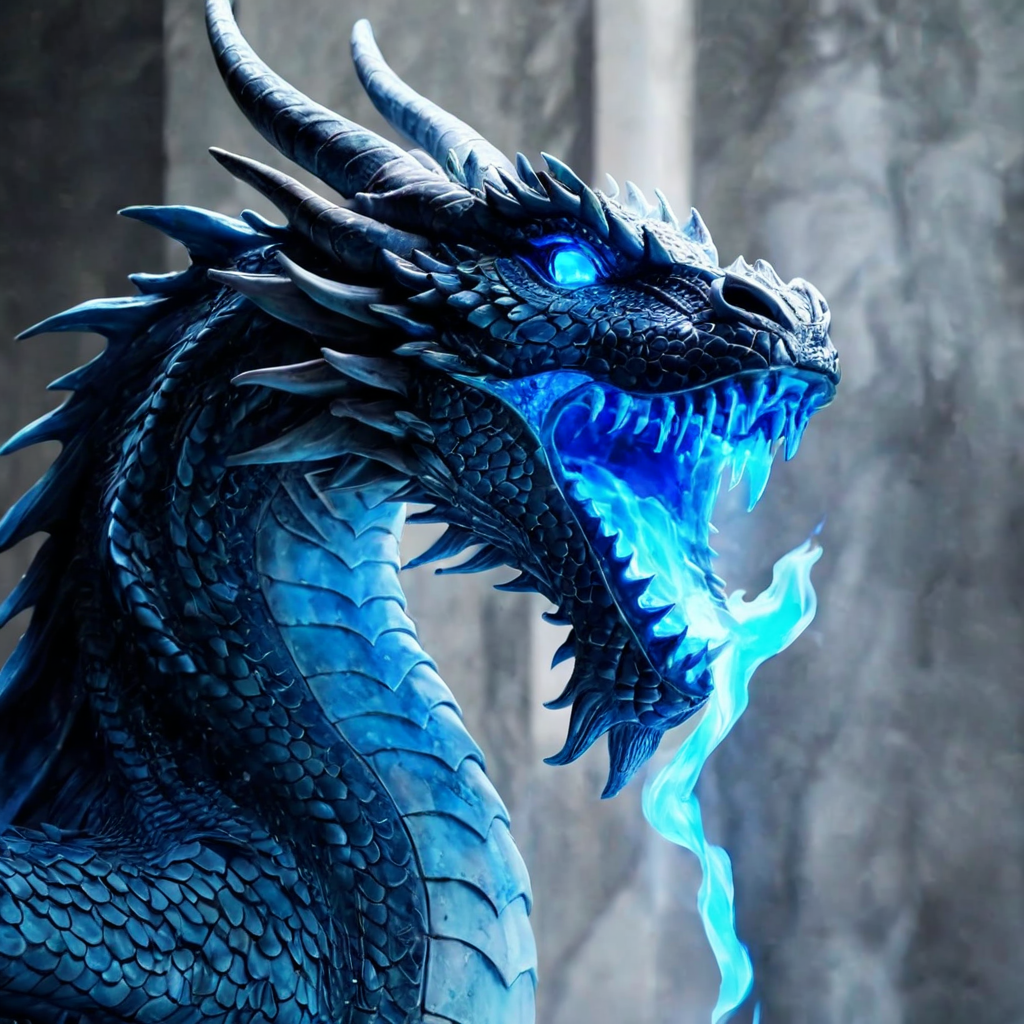 UHD, 4k, ultra detailed, cinematic, a photograph of  <lora:perfection style:0.3>
 <lora:sculpture v2:0.9>
Marble sculpture statue of    <lora:Game of Thrones style:0.3>
Dragon a dragon with a blue flame coming out of its mouth, epic, beautiful lighting, inpsiring
