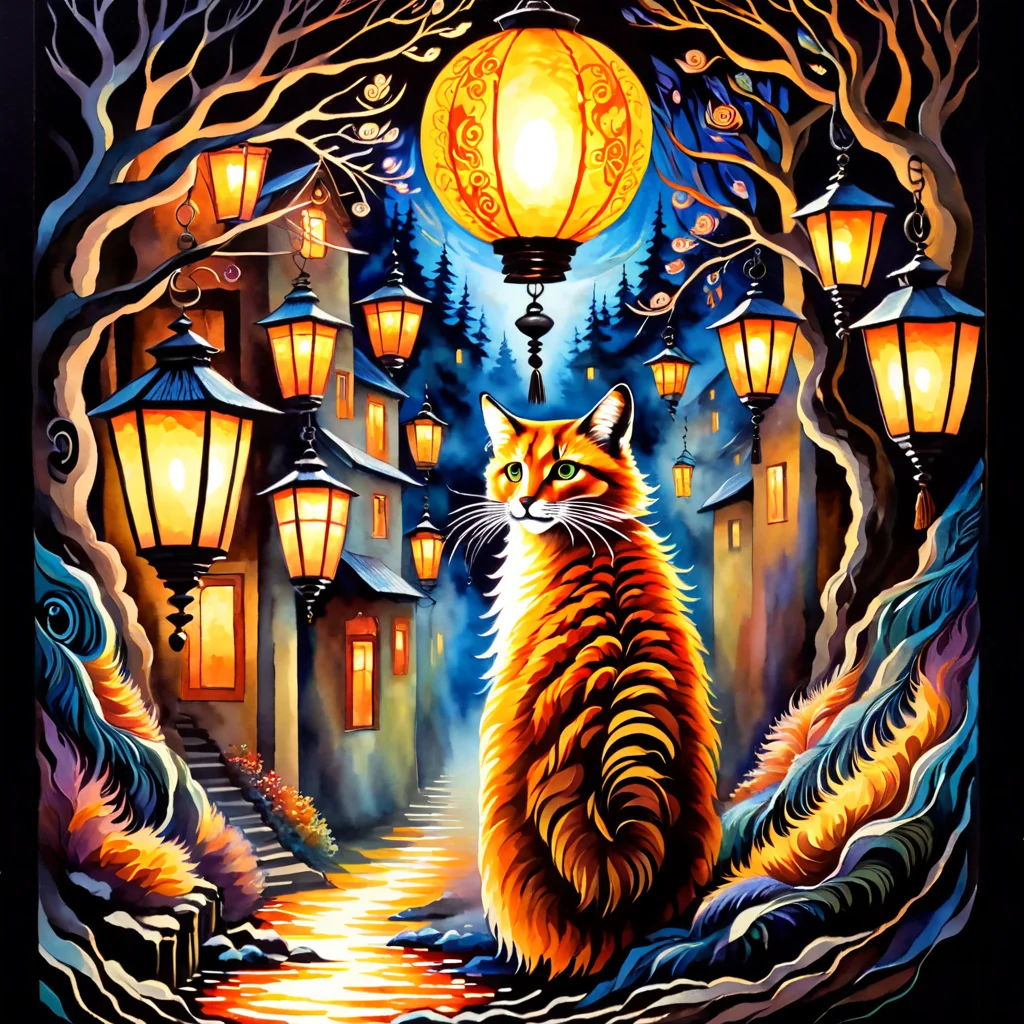 Paper quilling art of (Bipolar Painting:1.3) of (Screen print:1.3),(Fearful:1.3) Fur Lining: Garments lined with fur for additional warmth, often a sign of wealth and status.,Luminous Lantern: A lantern that emits a steady, warm light, illuminating its surroundings. <lora:more_details:1> <lora:Dark Fantasy:1> <lora:stylesqueeze_v3_xl:1> <lora:Perfect Hands:1> <lora:illusionix:1> illusionix,(by Artist Jan Urschel:1.3),(Fauvism:1.3),(Pastel Colors:1.3), Intricate, delicate, curling, rolling, shaping, coiling, loops, 3D, dimensional, ornamental
