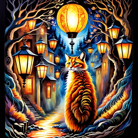 Paper quilling art of (Bipolar Painting:1.3) of (Screen print:1.3),(Fearful:1.3) Fur Lining: Garments lined with fur for additional warmth, often a sign of wealth and status.,Luminous Lantern: A lantern that emits a steady, warm light, illuminating its surroundings. <lora:more_details:1> <lora:Dark Fantasy:1> <lora:stylesqueeze_v3_xl:1> <lora:Perfect Hands:1> <lora:illusionix:1> illusionix,(by Artist Jan Urschel:1.3),(Fauvism:1.3),(Pastel Colors:1.3), Intricate, delicate, curling, rolling, shaping, coiling, loops, 3D, dimensional, ornamental