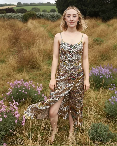 <lora:SaoirseRonan:1> realistic photo, full body photo, 1girl, Saoirse Ronan wearing a colorful sundress, standing in a field of flowers, dynamic standing pose, looking at the camera, eye contact, perfect composition <lora:dmd2_sdxl_4step_lora_fp16:1>