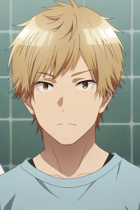 score_9, score_8_up, score_7_up, , rating_safe, , (photorealistic:0.6), looking at viewer, depth of field, 1boy, solo, male focus, <lora:shuuji_nakamura_pony:1>, shuuji_nakamura, blonde hair, brown eyes, short hair, , , <lora:sdxl_lightning_8step_lora:1>