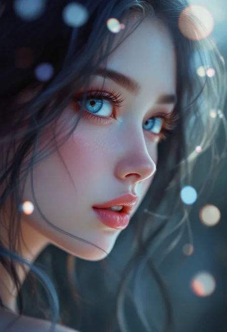digital painting, lifelike anime, ultra realistic, by Jeremiah Ketner and Charlie Bowater and Stanley Artgerm and Thomas Saliot and J. Scott Campbell, bokeh, incredibly cute girl's face, sexy