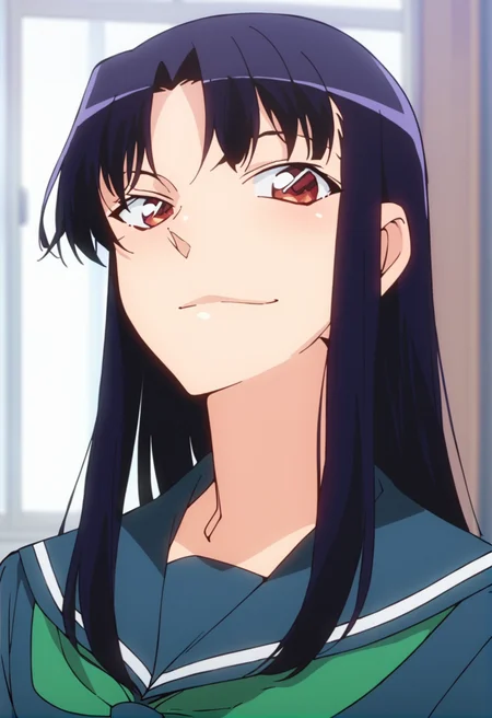 score_9, score_8_up, score_7_up,score_6_up,
((1girl,solo,Portrait,front view,girl,)),
Akako Koizumi, black_hair, long_hair, red_eyes,
school_uniform, serafuku, black school_uniform,
(blurry background, ),
<lora:PONY_Akako_Koizumi_Anime_Magic_Kaito_1412:1>