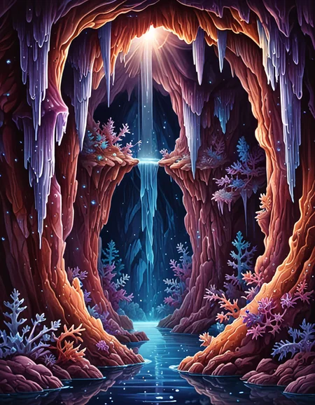 novuschroma06 style cavern filled with glittering stalactites and stalagmites <lora:novuschroma06 style:1>, <lora:sdxl_lightning_8step_lora:1>