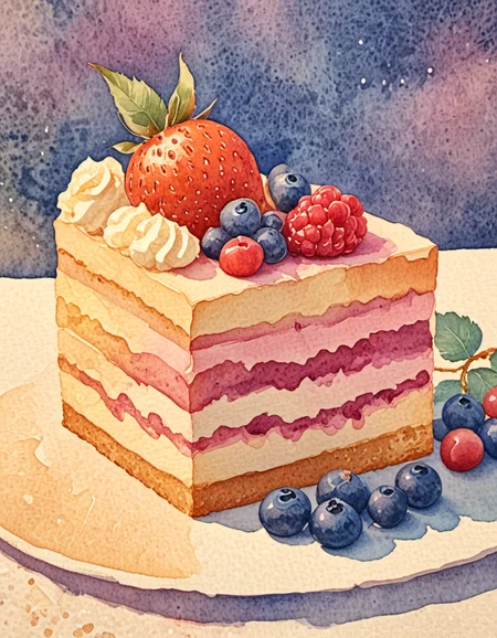 novuschroma75 style watercolor dessert <lora:novuschroma75 style:1>, <lora:sdxl_lightning_8step_lora:1>