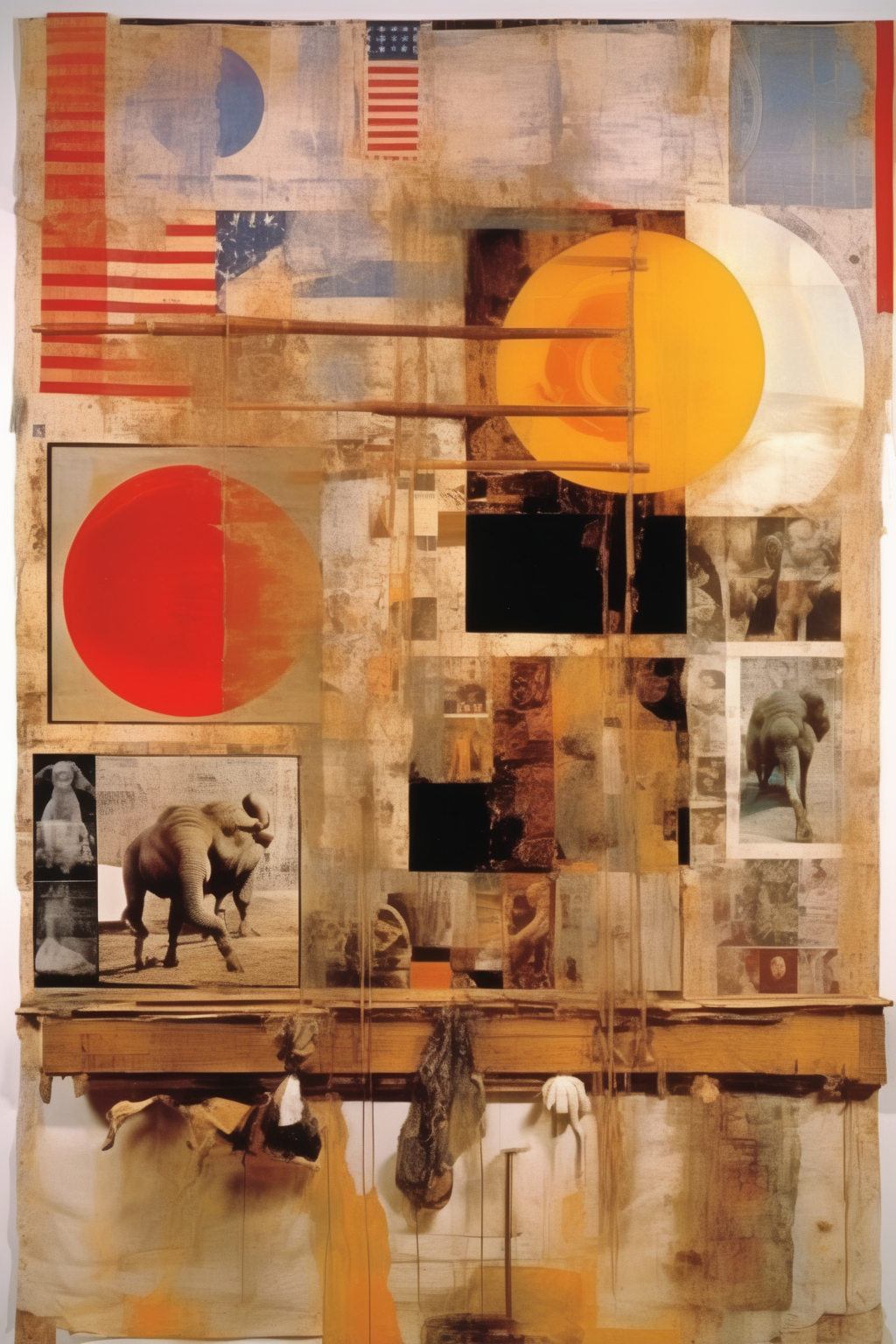 <lora:Robert Rauschenberg Style:1>Robert Rauschenberg Style - bardo of the experiencing of reality