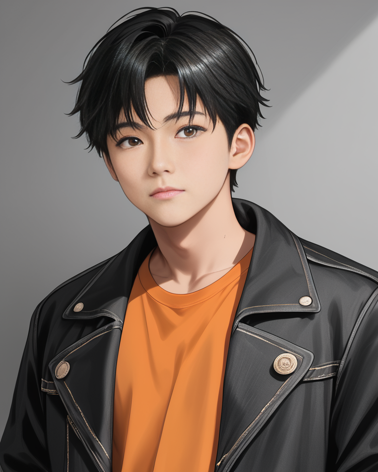 score_9, score_8_up, score_7_up, Korean, <lora:Expressive_H:1>, (focus male, solo:1.1), masterpiece, best quality, cowboy shot,
((handsome young cute man:1.2, light skin)), tae_dong, black and white jacket, orange shirt, jeans, lose shirt, looking at viewer, dynamic action, expressive cute face, cute pose, male focus, 1boy, solo, cowboy shot, from side, depth of field, masterpiece, best quality, amazing quality, very aesthetic, absurdres, newest, very awa, shadow, dynamic angle, tae_dong,
tae_dong, <lora:taedong-000019:1>,