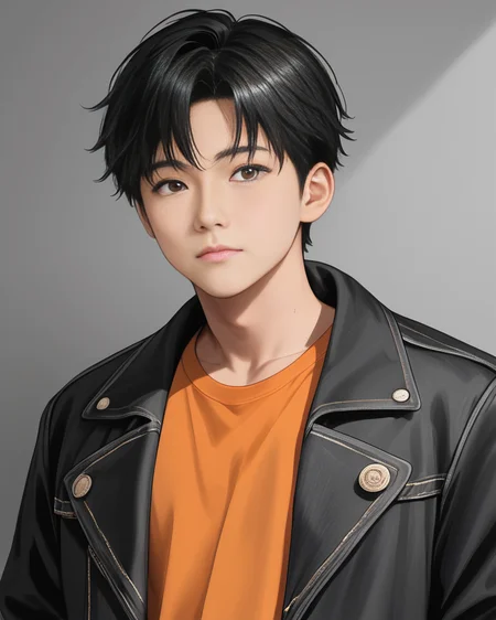 score_9, score_8_up, score_7_up, Korean, <lora:Expressive_H:1>, (focus male, solo:1.1), masterpiece, best quality, cowboy shot,
((handsome young cute man:1.2, light skin)), tae_dong, black and white jacket, orange shirt, jeans, lose shirt, looking at viewer, dynamic action, expressive cute face, cute pose, male focus, 1boy, solo, cowboy shot, from side, depth of field, masterpiece, best quality, amazing quality, very aesthetic, absurdres, newest, very awa, shadow, dynamic angle, tae_dong,
tae_dong, <lora:taedong-000019:1>,