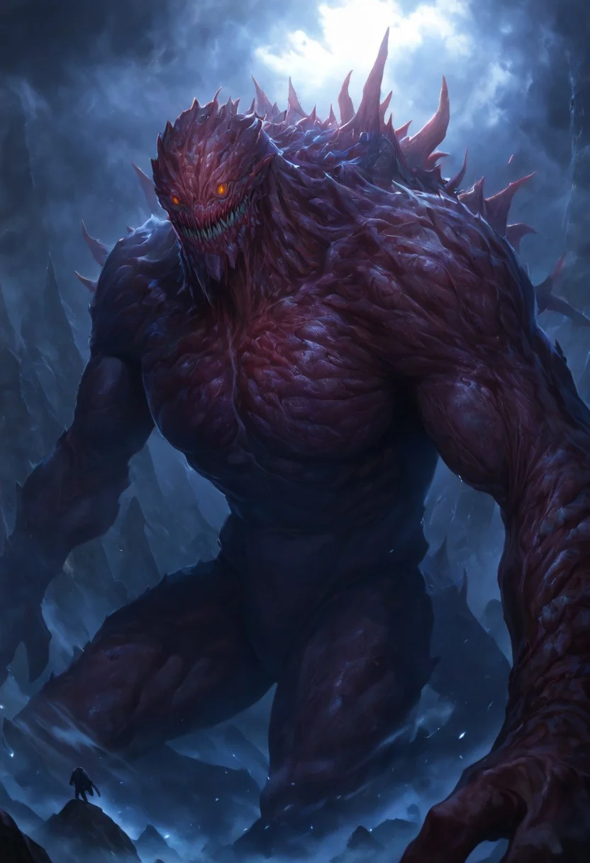 masterpiece, best quality, newest, absurdres, highres,
TWEV1.0, no humans, monster, giant,