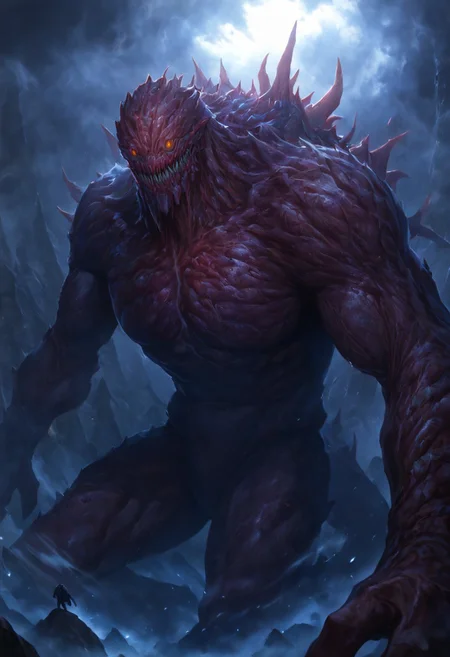 masterpiece, best quality, newest, absurdres, highres,
TWEV1.0, no humans, monster, giant,