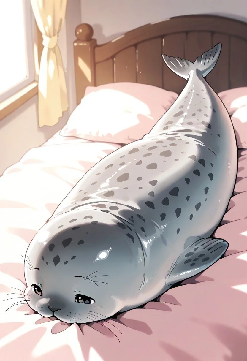 "(masterpiece, best quality, high quality, highres), very awa, highres, absurdres,
(naguru \(cyoroama\):0.9), (chii-kun \(seedyoulater\):0.7),
(seal:1.1),
(no humans:1.1), (cute:1.2), comfy, solo, cozy,
beds, relaxed,
