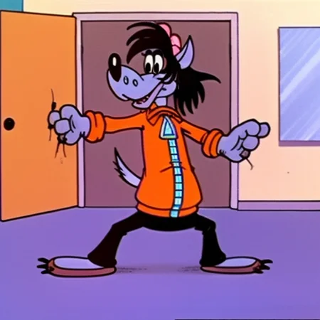 animal <lora:Wolf Nu Pogodi:0.75> masterpiece, best quality, cartoon