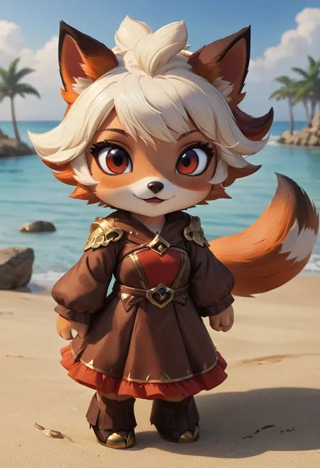 furry fox girl, ((brown fox)), (chibi),
bad fox, with red big eyes, beach,
(orange) dress, portrait, long hair,
Hyperrealistic art high-quality portrait flat matte drawing of a cute Nendoroid and cartoon style, anime flat style, thick drawing, medium close-up", (solo:1.2), photorealistic:1.5, 8k, texture skin, realistic skin, detailed skin, highest detailed, extreme detailed, 8k wallpaper, colorful, (dark magic), ring with the stone, (intricate details), (hyperdetailed), 8k hdr, high detailed, lot of details, high quality, soft cinematic light, atmospheric perspective (focus on), color Ink wash painting, Extremely high-resolution details, photographic, realism pushed to extreme, fine texture, incredibly lifelike,