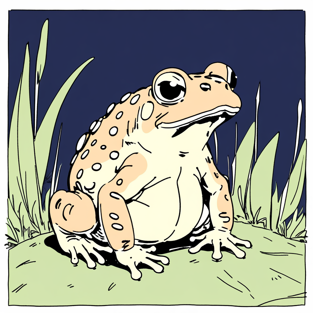 a cute toad