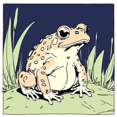 a cute toad