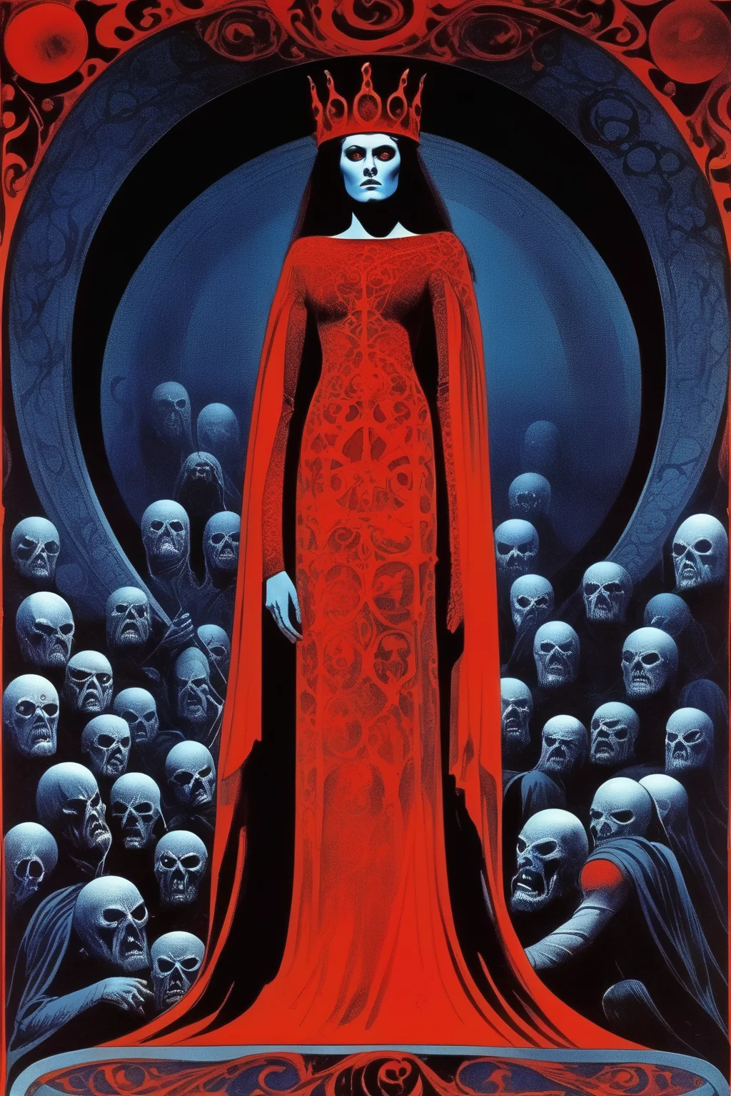 <lora:Philippe Druillet Style:1>Philippe Druillet Style - Macbeth designed
