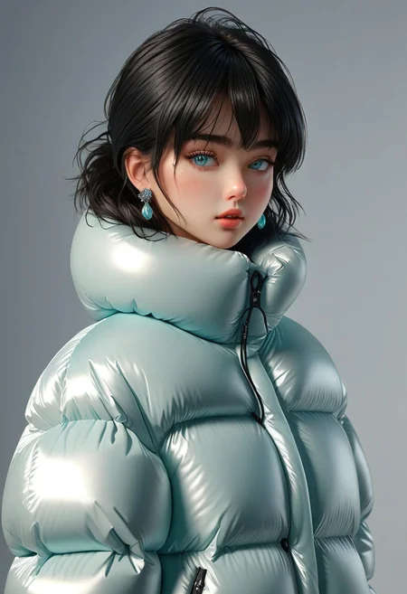 ((((down padded coat)))), ((((puffer pants)))), ((((full body, standing)))), ((((very warm)))), ((((hot)))), indoors, ((((sweating profusely)))), ((((sweat)))), ((((sweatdrop)))) masterpiece, best quality, (((masterpiece, illustration))), (super_detailed, 8k wallpaper, hyper_detailed, ultra_detailed, beautiful_and_delicate, intricate details), (girl, solo,small_girl, small_face), (medium_black_hair, bangs pinned back , single_side_earring) , (disheveled_hair, beautiful_detailed_hands ) , (beautiful_detailed_aqua_eyes), (deepen contour, depth of field, chromatic_aberration, dynamic_light, dynamic_shadow, perfect lumination), padded cuffs, padded collar, Thick padded cuffs, Thick padded collar, <lora:Collar-SDXL:0.6>, <lora:Cuffs-SDXL:0.6>, <lora:Puffer_Jacket_and_Down_Jacket_-_Extra_Puffy_Jackets:0.4>, <lora:snowpants_v1:0.4>, <lora:detailed_notrigger:1>