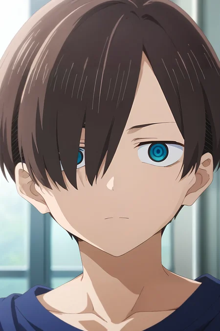 score_9, score_8_up, score_7_up, source_anime, rating_safe, intricate details, anime screencap, , official style, looking at viewer, , depth of field, 1boy, solo, male focus, <lora:kyoutarou_ichikawa_pony:0.76>, kyoutarou_ichikawa, brown hair, blue eyes, short hair, hair over one eye, bangs, , , , <lora:sdxl_lightning_8step_lora:1>