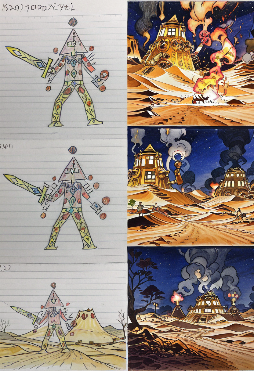 fire, sword, glowing, smoke, night, tree, desert, fantasy setting    ,<lora:Pr0VsN00b:1.0>,