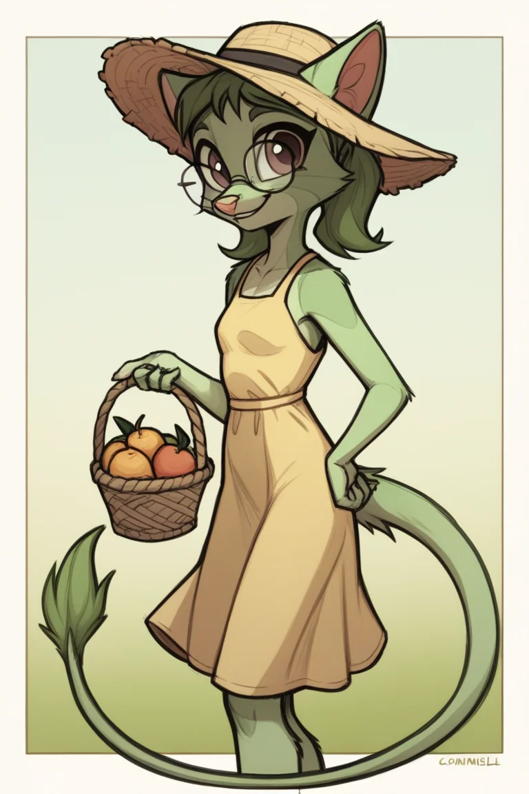 score_9, score_8_up,
l1l1th_dcp, glasses, tail,
draw, sketch,
<lora:Lilith_Dreamkeepers_-_Prelude:1>
summer dress, summer hat, chamomile field, holding fruit basket, smiling, looking at viewer,