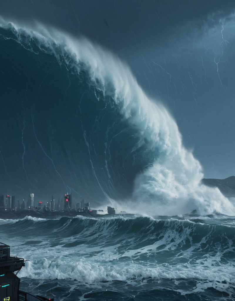 <lora:Space_Worlds_01__Poetic_xl:0.7> sw01p_xl, cyberpunk giant waves, lots of wind, storm,