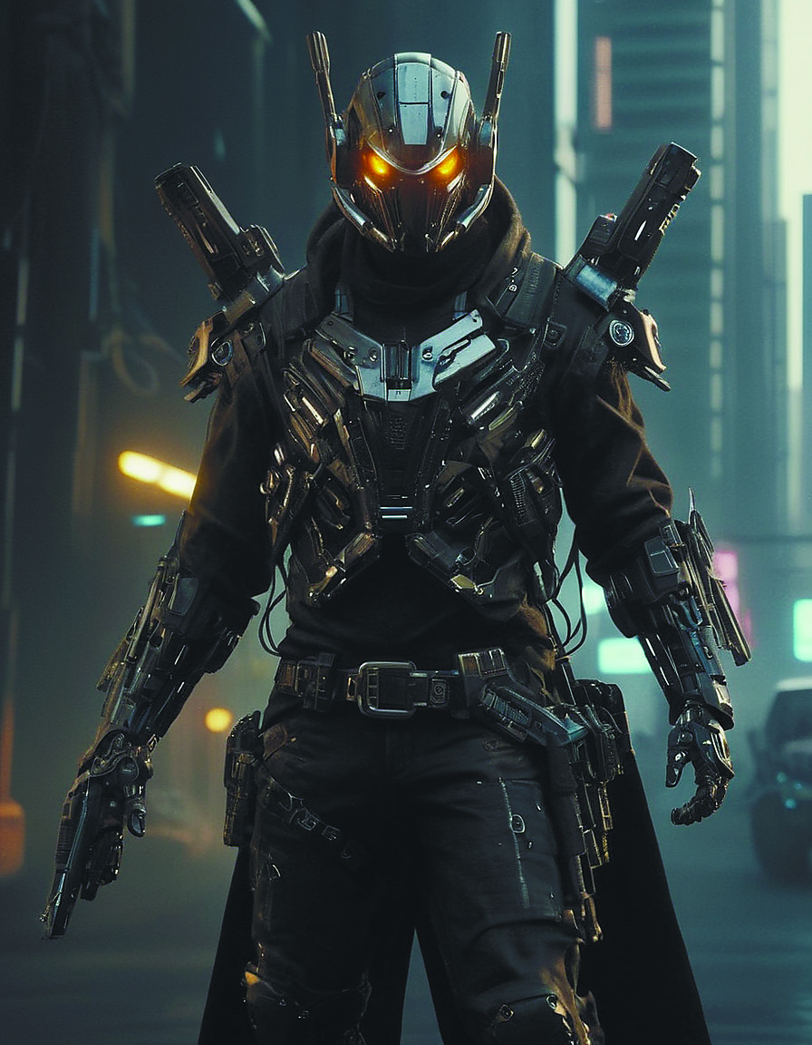 futuristic bounty hunter,cyberpunk junkies,cowboy 3d/2d,starship,evil robots cyberpukai <lora:CyberPunkAIp:0.8>,future city,diegocr,science fiction <lora:Future_Citys_xl-000012:0.7>,Ghost,TransformersStyle <lora:TransformersStyleXL-000009:0.5>
