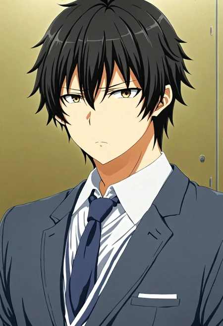 high resolution, solo, best quality, 1Boy, Seiya Kanie, black hair, short hair, thin, school life, school uniform, OverallDetail