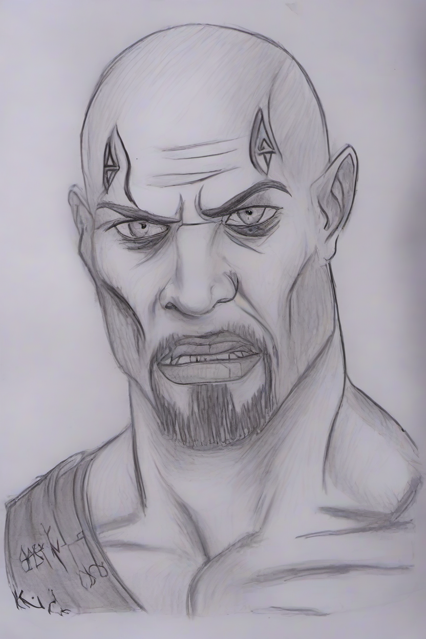 <lora:PE_TerribleFanArtV1:0.8> PETerribleFanArt,badly drawn,terrible drawing,ugly,creepy,
Kratos