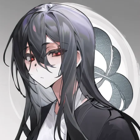 ((masterpiece)),(best quality), absurdres,sadako_yamamura,red eyes, white dress,<lora:Sadakobest:0.8>,  <lora:grayStyle_10:0.9>, portrait, gray background, upperbody,