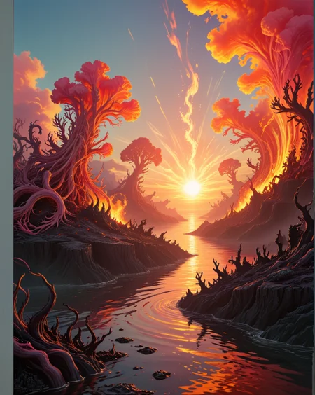 dark fantasy Underwater river delta where saltwater flows through liquid brine,Sunrise: Cirrus filaments catching fire in coral-pink and tangerine hues,
random character in landcscape,
<lora:ral-dark-fantasy-il:0.15> dark fantasy, eldritch horror, mythology, apocalyptic,
<lora:extremely_detailed:0.8> extremely detailed,
<lora:DetailMaximizer:0.5>,
<lora:Dream Scenery XL:0.4> Dream Scenery,
<lora:add-detail-xl:0.3>,
detailxl