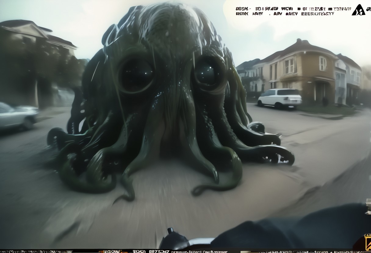 score_9, score_8_up, score_7_up, BREAK
(first person pov, bodycam footage, low quality camera, low resolution, poor quality footage, scan lines, fake screenshot, fisheye lens, english text, low quality broadcast footage:1.3), 
 BREAK,
(Cthulhu:1.9), building, car