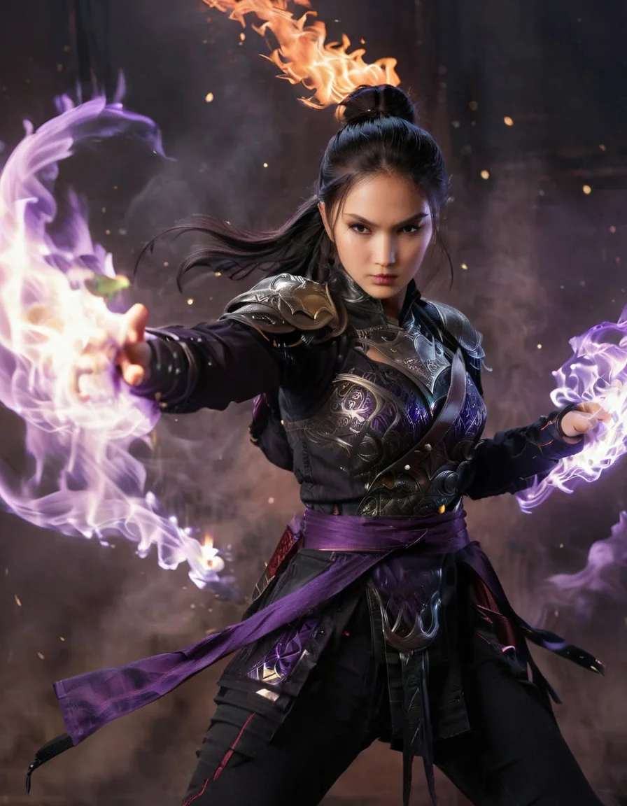 ethereal fantasy concept art of cinematic still fflix_dflames, fighting stance, 1girl, black hair, dougi, ponytail, realistic . emotional, harmonious, vignette, highly detailed, high budget, bokeh, cinemascope, moody, epic, gorgeous, film grain, grainy", "fflix_dflames, fighting stance, 1girl, black hair, dougi, ponytail, realistic, extremely detailed, 4 k, closeup, sharp focus, fanart, anime art, pixiv, gediminas_trending, bokeh
<lora:fflix_dflames-000011:1> . magnificent, celestial, ethereal, painterly, epic, majestic, magical, fantasy art, cover art, dreamy