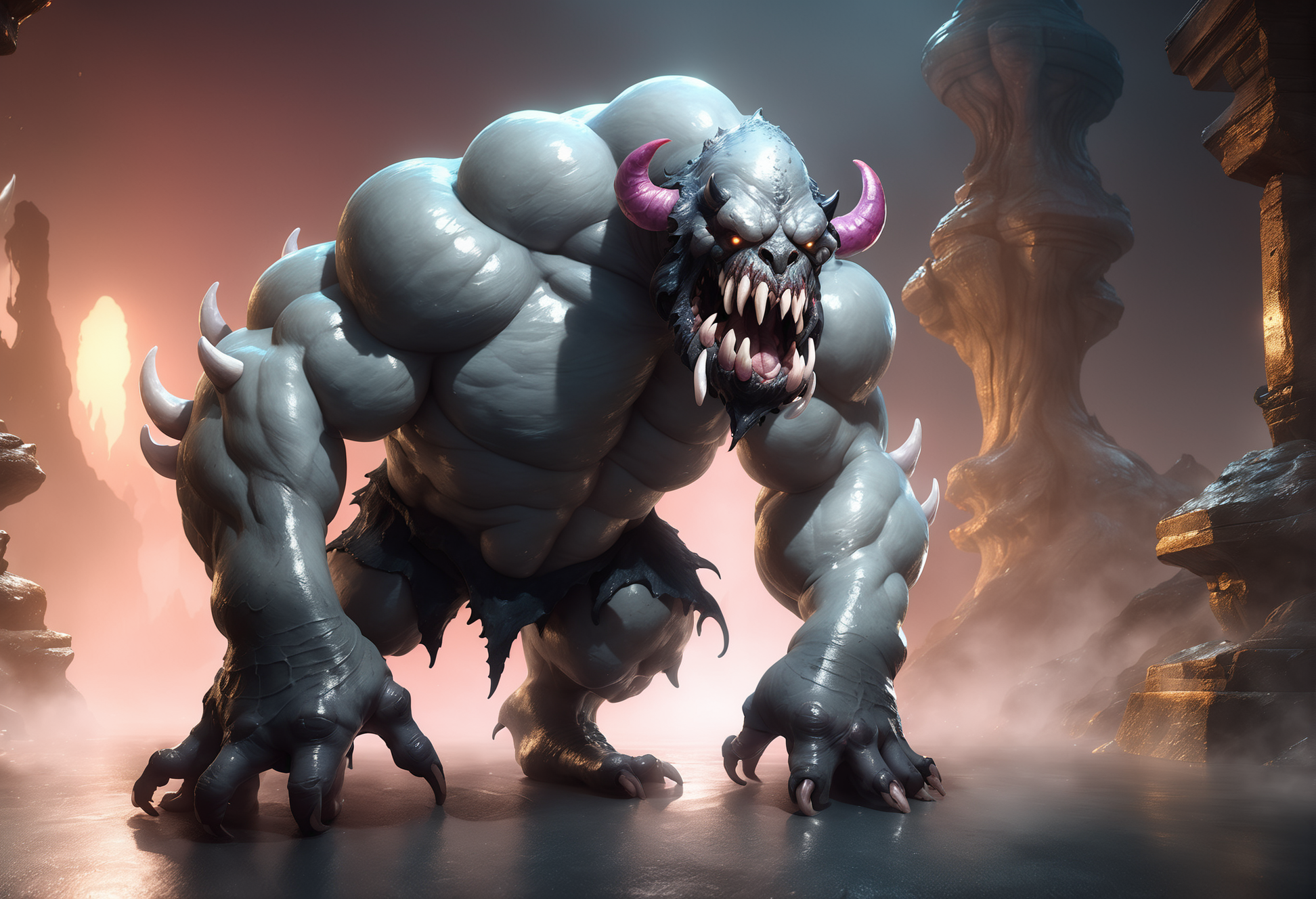 fantasy creature, cinematic lighting, beastly Gray Ooze<lora:EnvyMonsterXL01:1>