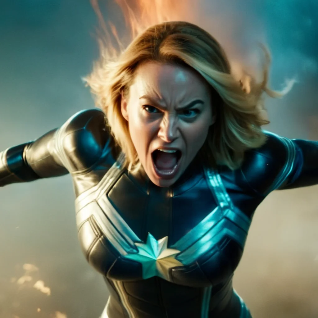 cinematic film still of  <lora:Symbiote Style v2:1.2> Symbiote Style
 <lora:comic book magazine:1>
a woman in a captain marvel symbiote suit is screaming in anger with big explosion in the background comic book magazine style, shallow depth of field, vignette, highly detailed, high budget, bokeh, cinemascope, moody, epic, gorgeous, film grain, grainy