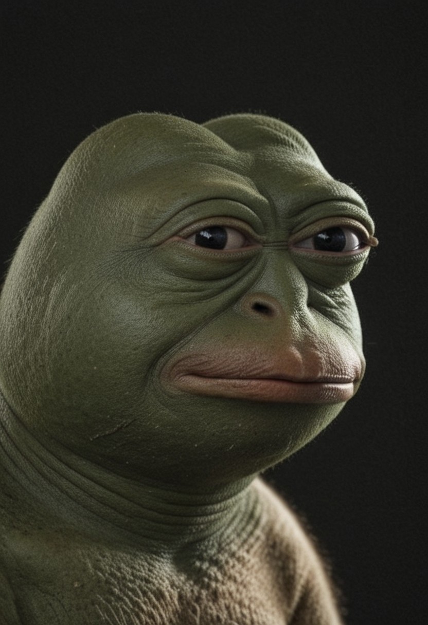 masterpiece,best quality,amazing quality,rendering, photorealistic,Realism, black background, PePe, no humans, simple background, still life, blurry