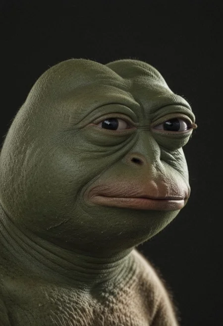 masterpiece,best quality,amazing quality,rendering, photorealistic,Realism, black background, PePe, no humans, simple background, still life, blurry