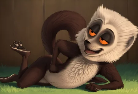 score_9, score_8_up, score_7_up, score_6_up, source_furry, simple background, digital drawing, , solo,sly face,4 fingers, sly eyes, fingers fur, feet,pawpads, grey body, black eyes, 4 fingers, f, ears down, ears behind,,arms behind
thick black eyelashes, subtly defined, grayish-white torso, well-defined, lighter gray on body, bright, flexible, fur,, cream-colored underbelly, slender, Eyes, dark brown, small, round, vivid orange, prominent,iris, tail, overall appearance, large, smooth transition, rounded, expressive, furry, bright orange, soft, balance, gray, hidden among fur, slightly thicker hind limbs, elongated, white, upright, dark color, slightly raised eyebrows, gradual, Body, dark brown forelimbs, cheerful, transition of fur, agile, plush, small size., fluffy, bushy, thin, sclera, expression, darker brown on limbs, playful, nose, texture, long, clear, tapering, blending, transitions smoothly into body, well-proportioned, inviting smile, liying in grass, limbs, ears, smooth,2d,best quality, masterpiece,, 4 fingers, narrowed eyes, fingers, purple eyes, 4 fingers happy, attitude,thin butt, shiny butt, glistening, buttcheeks, entire butt smother, stinky, smelly, rear