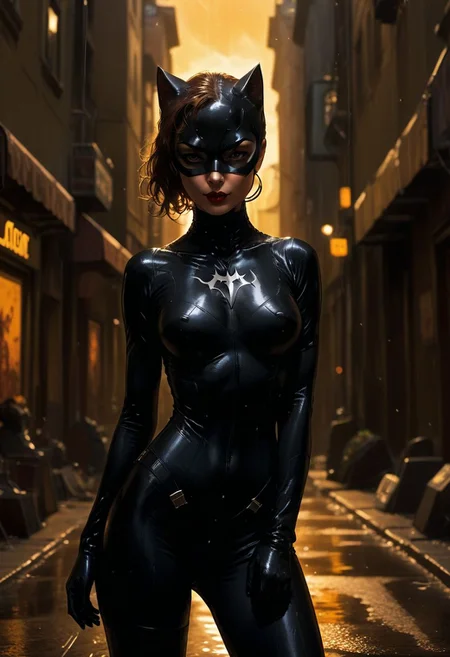 Sexy Catwoman , cameltoe,
, Gustav Klimt style