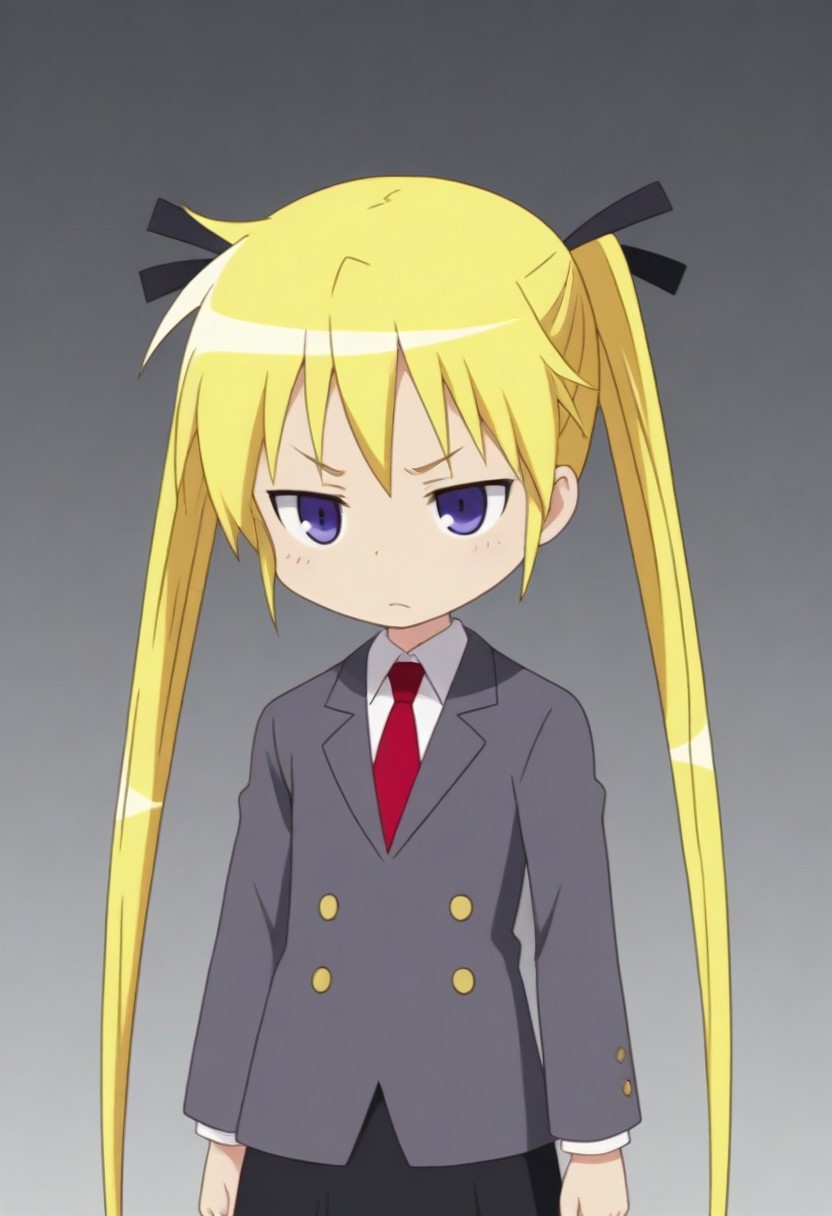 source_anime, anime screencap, source_anime, auratheguillotine, anime screencap, masterpiece, source_anime, shiny skin,,,,,,,sonyakmb, blonde hair, long hair, twintails, hair ribbon, purple eyes,, school uniform,
