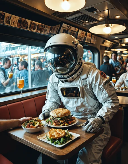 (Astronaut), (in a crowded restaurant), <lora:EldritchCandids1.1.2:0.4> <lora:real_dream_pony_realistic_lora_3:0.4> <lora:MJ52:0.3> <lora:FF.101.juggernautXL_version6Rundiffusion.LORA:0.4> <lora:JuggerCineXL2:0.3>