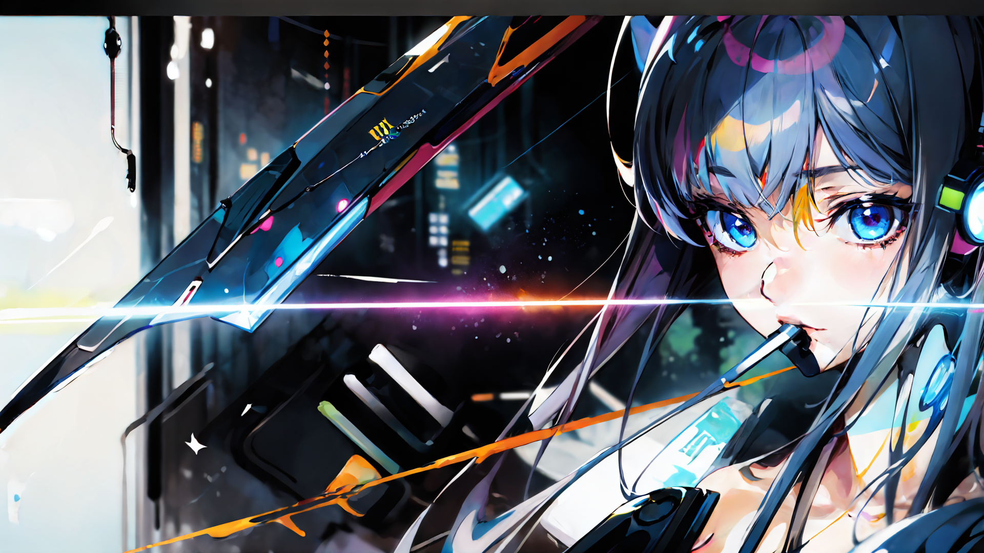 anime girl, sci-fi, masterpiece, oil:paint, line art  <lora:colorify:0.2> <lora:sakuemonq:0.8> <lora:intricate_details:0.8> intricate_details_xl